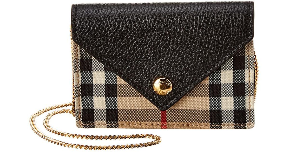 burberry chain card case