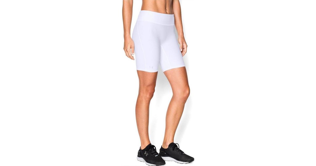 under armour white compression shorts