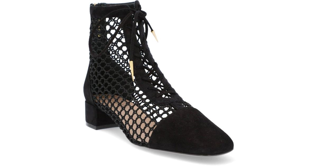 Dior Naughtily-d Fishnet \u0026 Suede Boot 