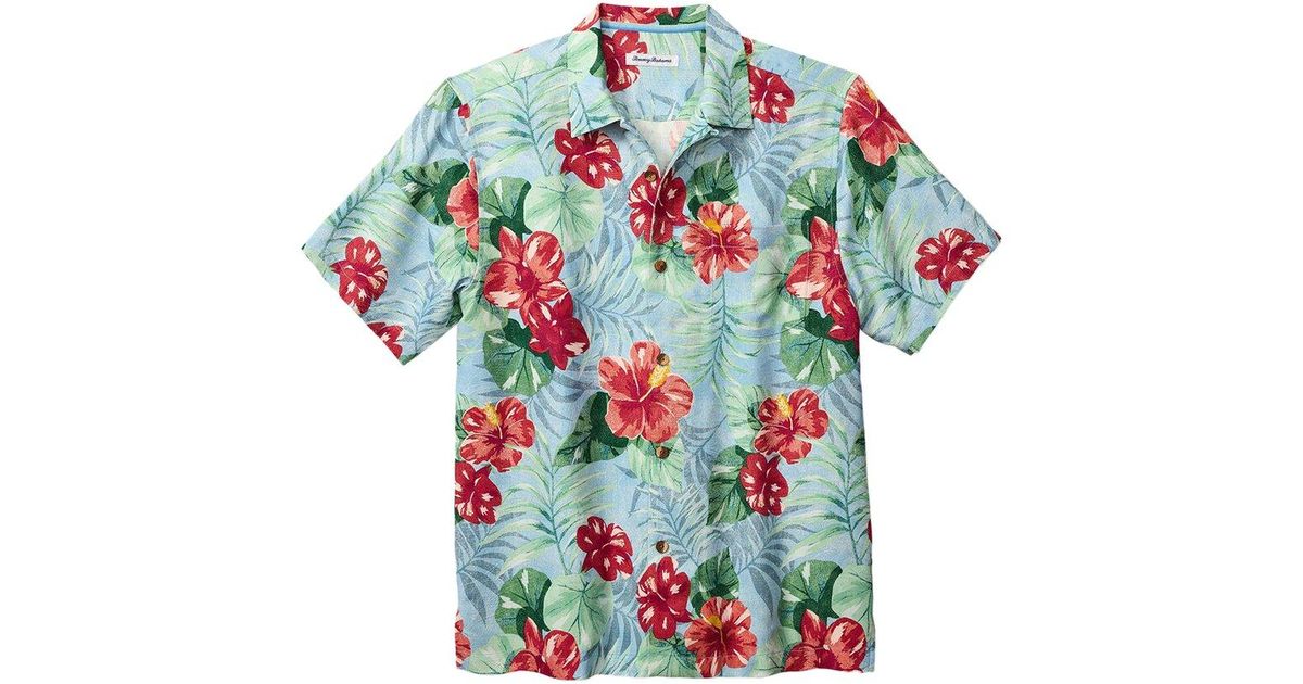 Tommy Bahama Fridas Garden Silk Camp Shirt in White for Men | Lyst
