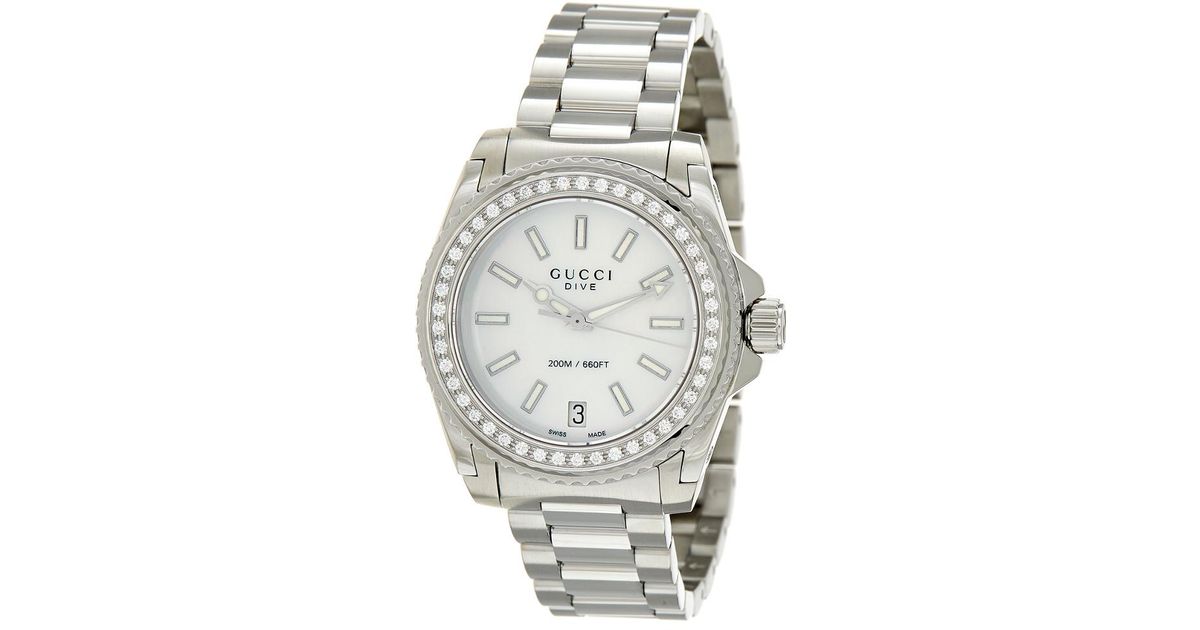 gucci dive watch womens