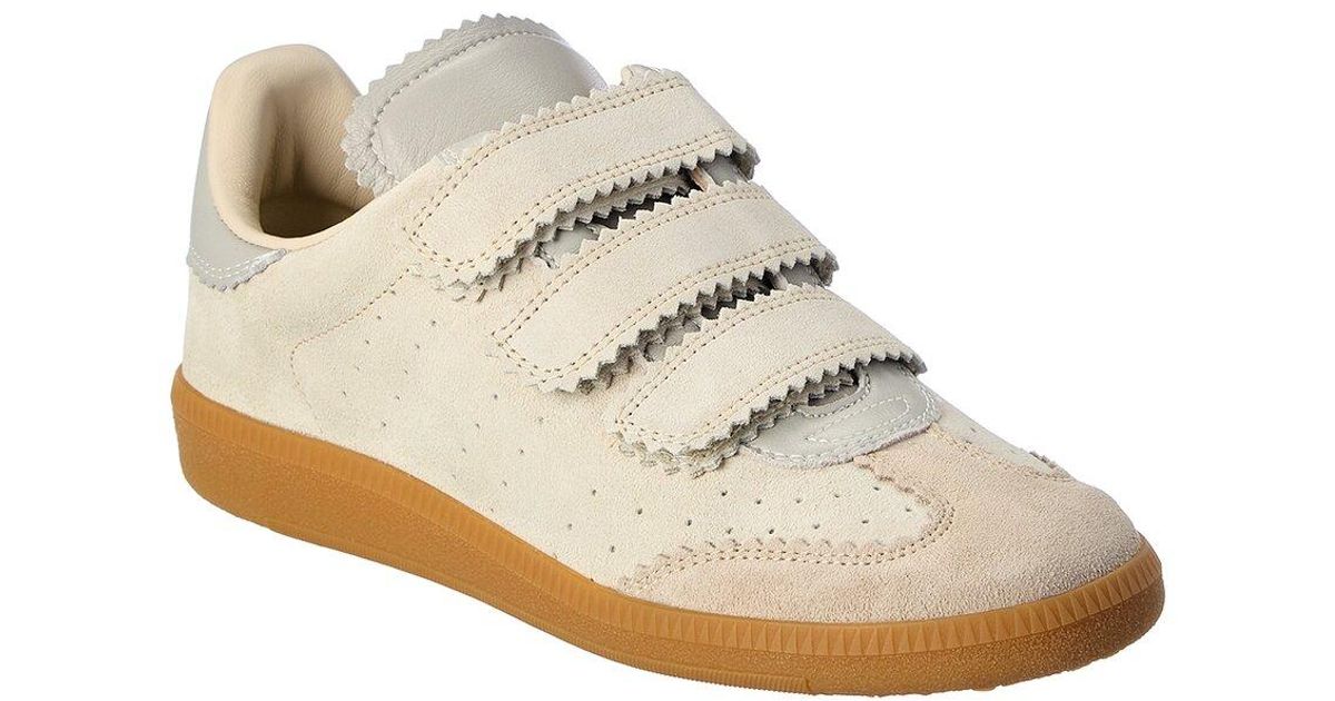 Isabel Marant Beth Suede Sneaker in White - Save 28% - Lyst
