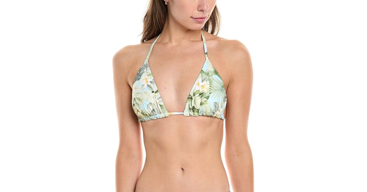 Tommy Bahama Women's Tropi Flora Reversible String Bikini Bottom - White Reversible