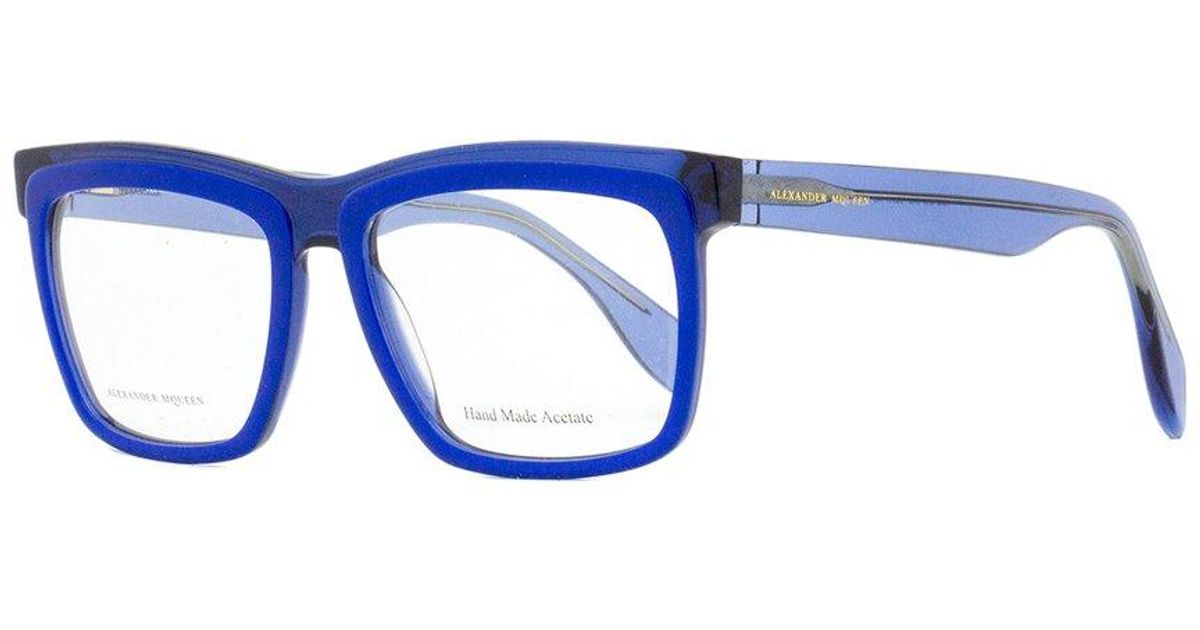 Alexander McQueen Amq4250 8Rd 53Mm Optical Frames in Blue | Lyst UK