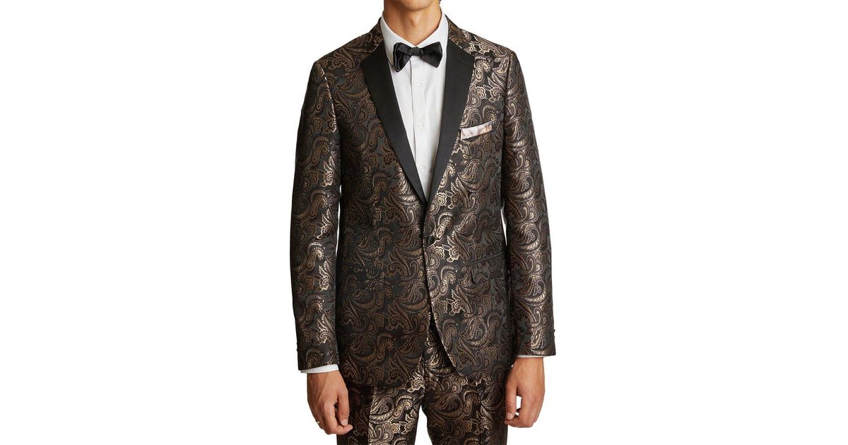 Paisley & Gray Osborne Notch Tux Jacket in Black for Men | Lyst