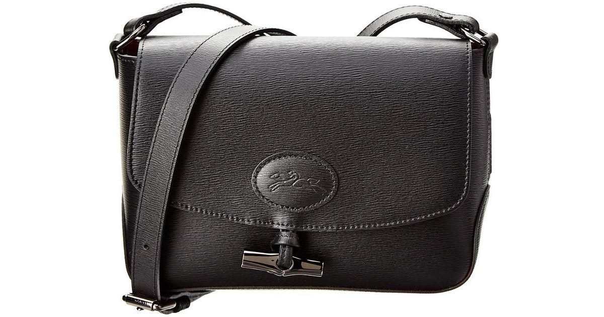 Longchamp Roseau Leather Crossbody in Black Lyst