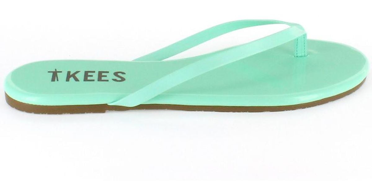 TKEES Leather Lip Glosses Flip Flop in Green Lyst