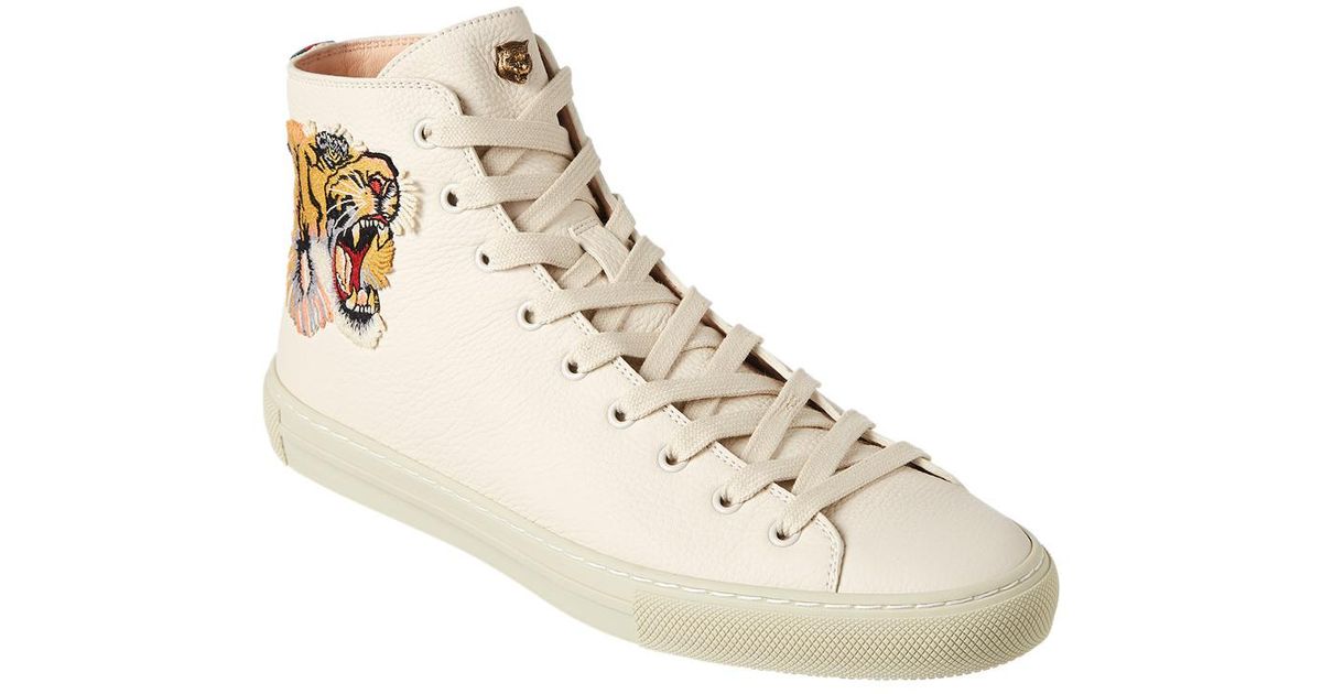 gucci high top with tiger