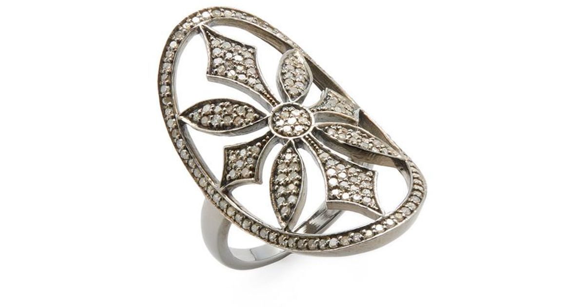 Adornia Fine Jewelry Renata Silver & 1.30 Ct. Tw. Diamond Ring in