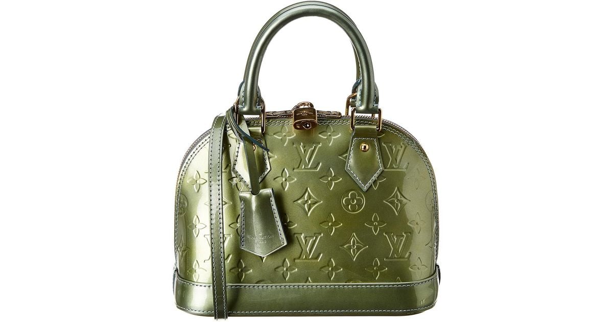 Louis Vuitton Alma BB Monogram Vernis Leather Crossbody Bag on