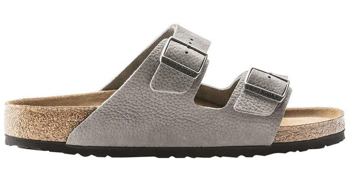 birkenstock arizona desert buck whale gray