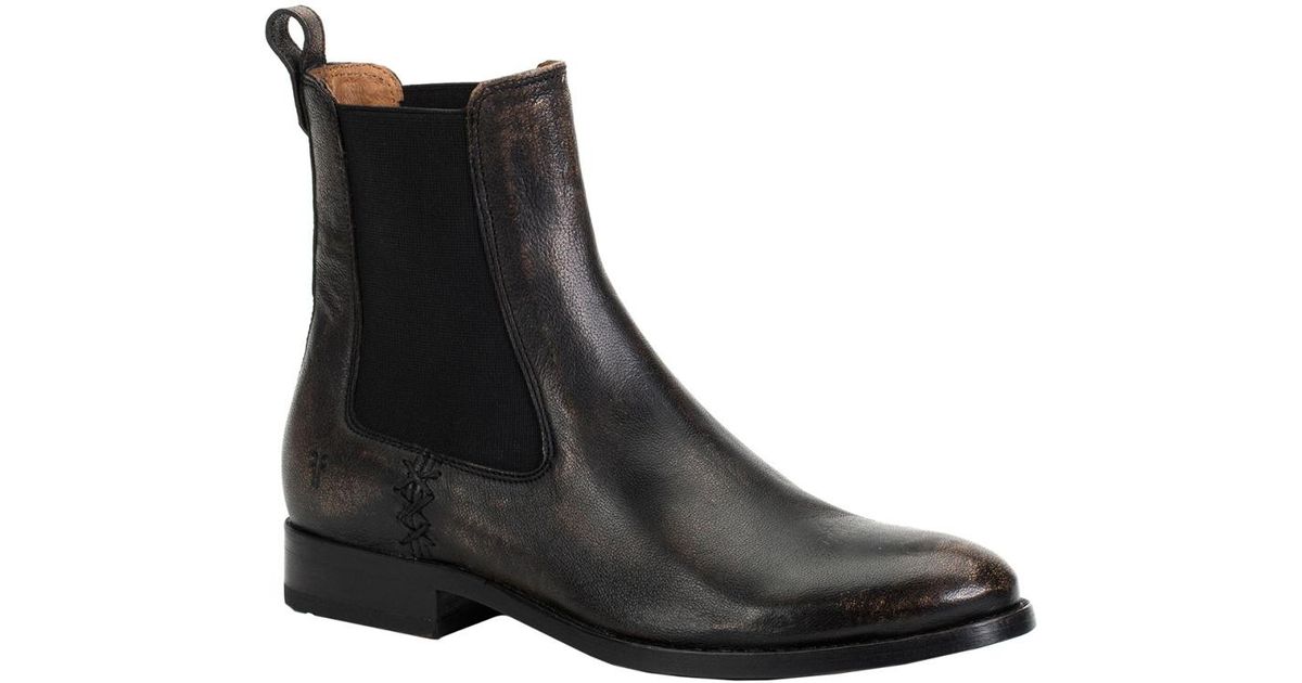 frye melissa chelsea boot black