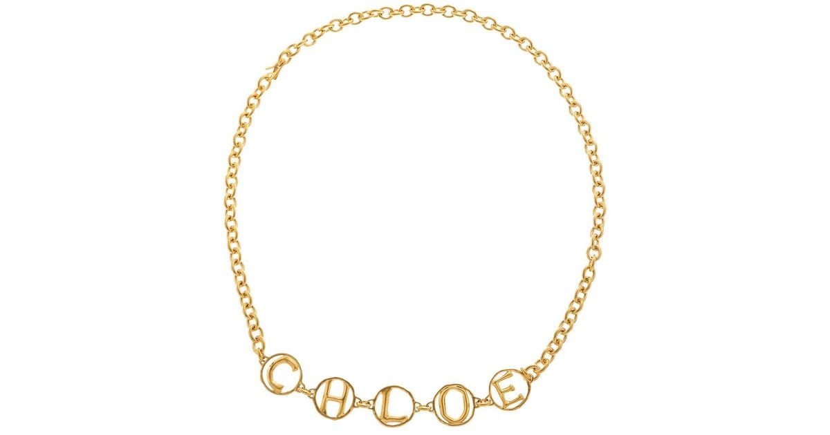 Chloé The Script Jewelry Belt in Metallic | Lyst UK