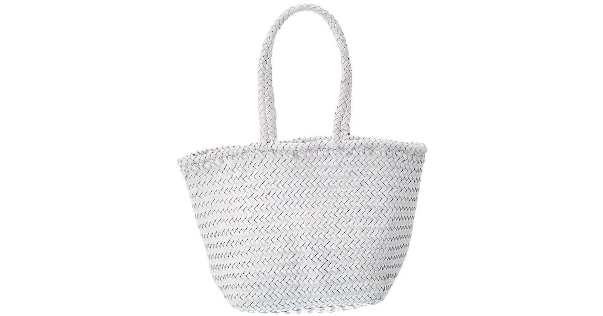 Dragon Diffusion Grace Small Leather Shoulder Bag in White | Lyst