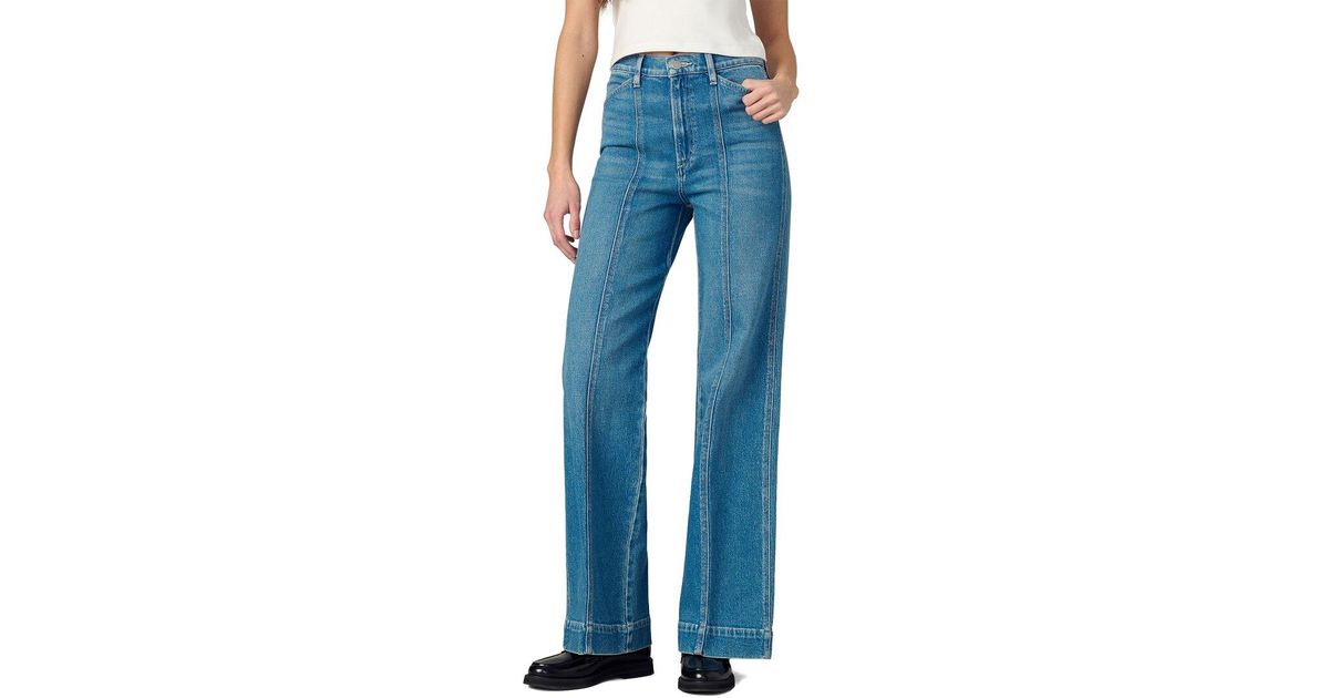 Joe's Jeans The Front Seamed Wide Leg Jean in Blue | Lyst