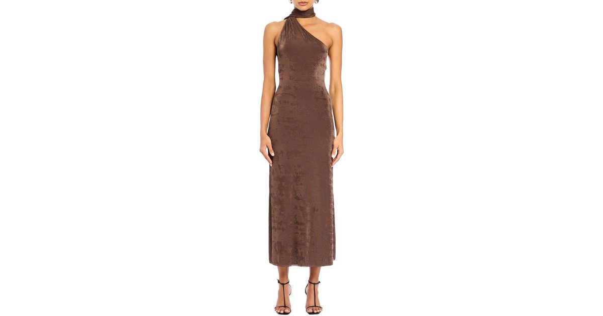 seroya brown dress Emma Silk Dress