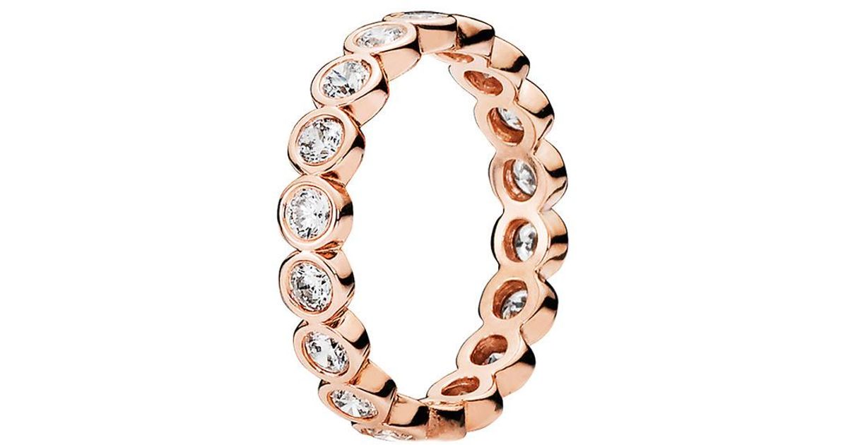 PANDORA Rose Cz Alluring Brilliant Ring in Metallic Lyst UK