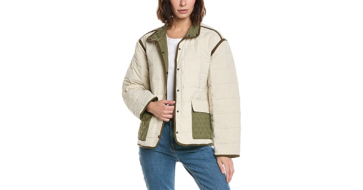 Square D Jacket Blank NYC Fair And Square Jacket in Natural | Lyst UK