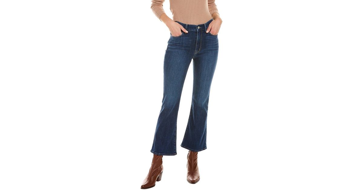 Hudson Jeans Denim Blair Shadow High-rise Bootcut Crop Jean in Blue