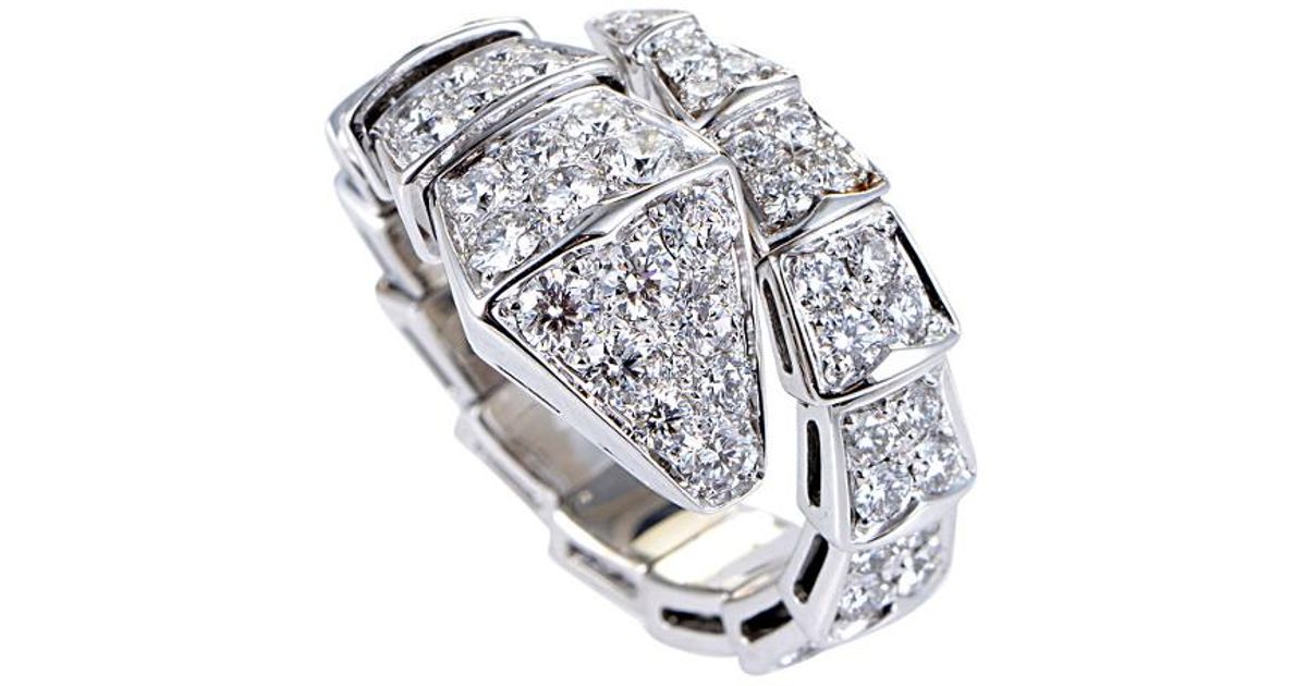 Bulgari Serpenti 18k Diamond Ring 