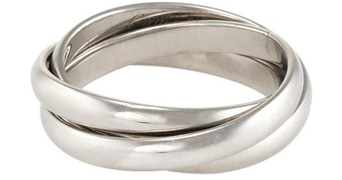 cartier trinity ring platinum