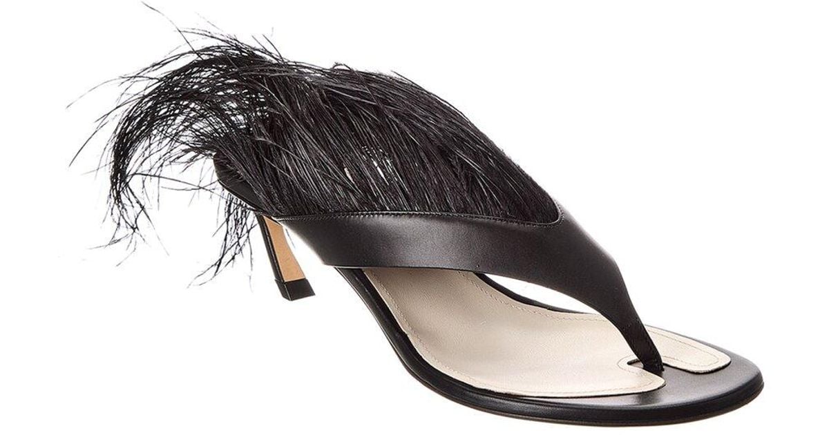 サンダル・ミュール LANVIN 'Talon swing' sandals Black Lanvin Swing Melodie 45 Leather Sandal in Black | Lyst
