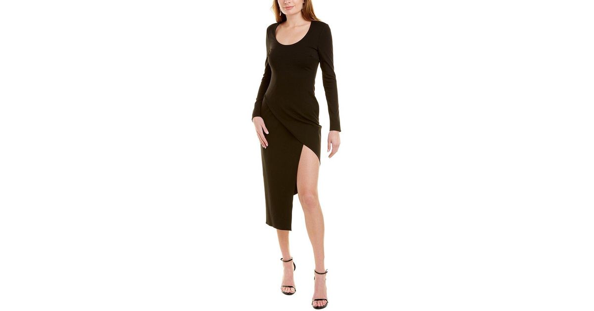 Halston Synthetic Alexia Knit Dress in Black - Save 1% | Lyst