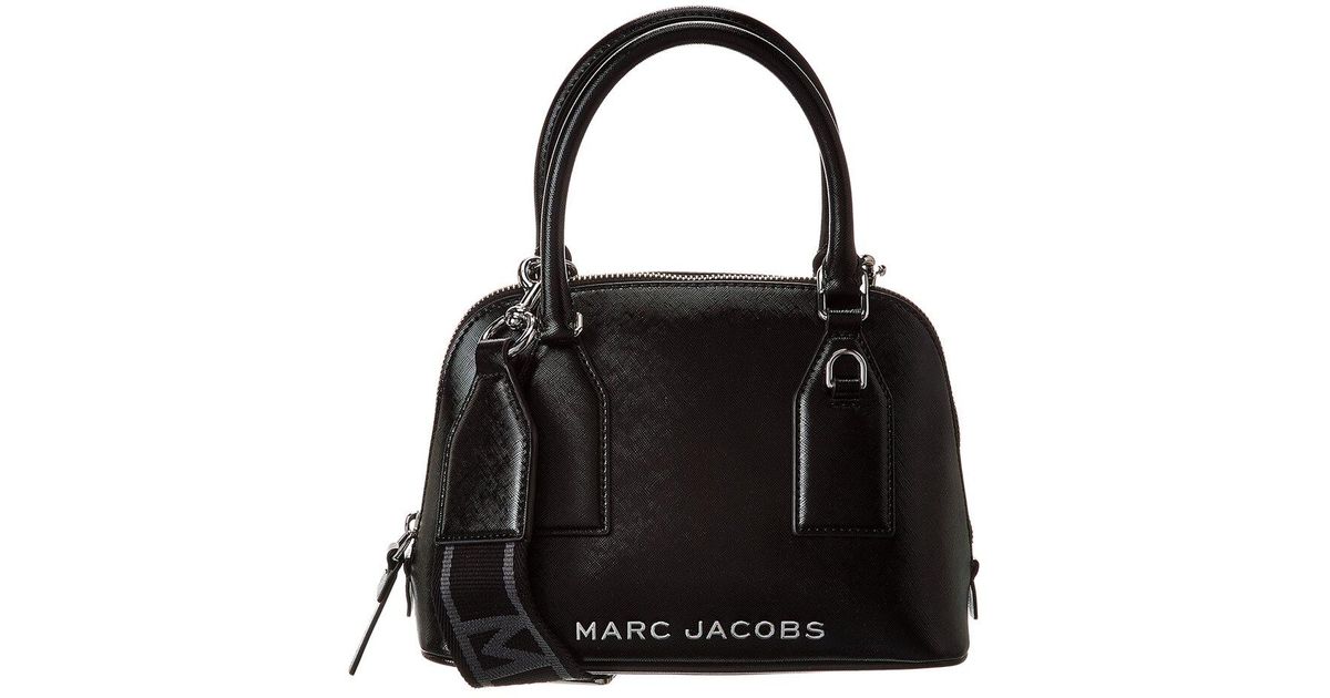 【即発】マークジェイコブス TRADEMARC SMALL DOME SATCHEL 001 Marc Jacobs Trademarc Small Leather Dome Satchel in Black | Lyst