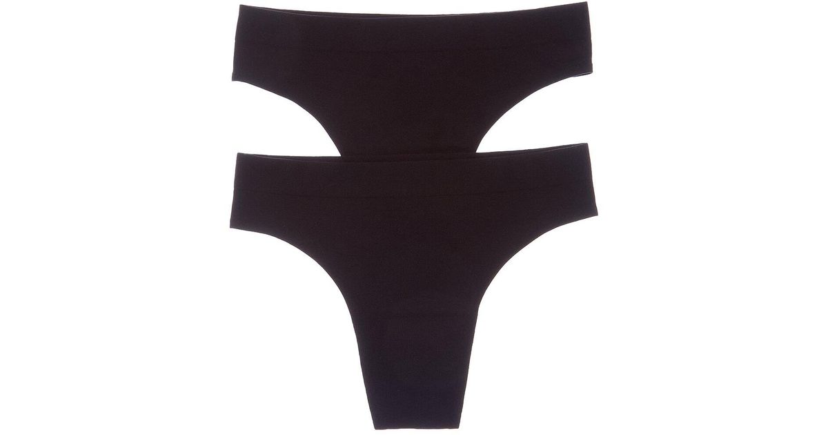 Commando Commando Set Of 2 Ballet Body Thong Panty in Black | Lyst UK