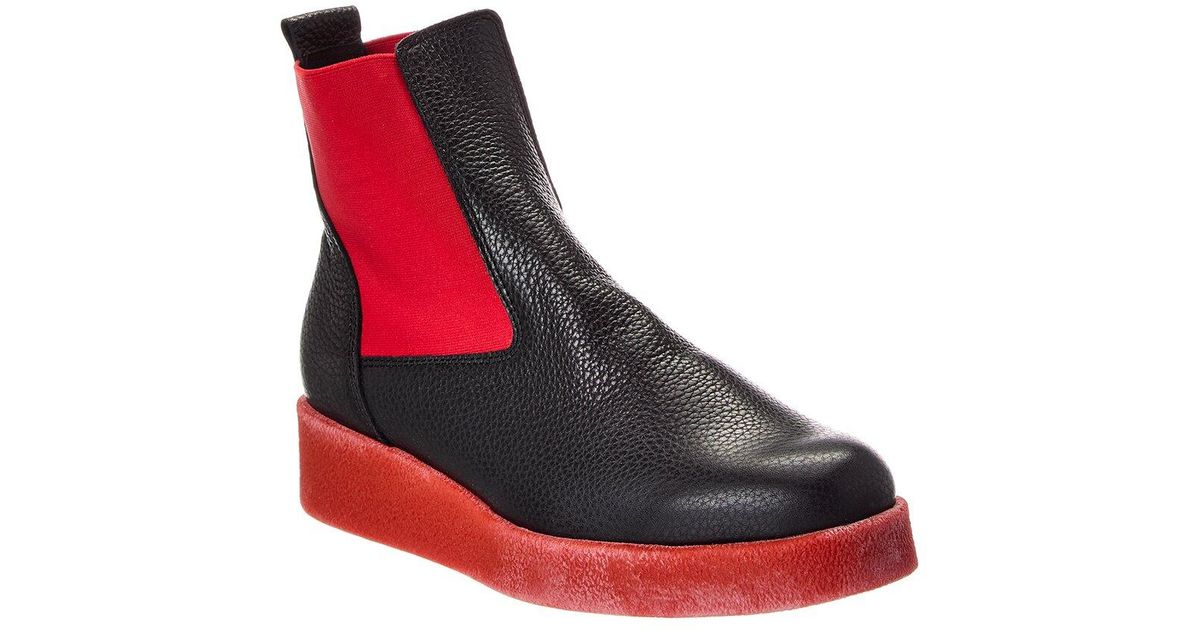 Arche Comsky Leather Boot in Red | Lyst UK