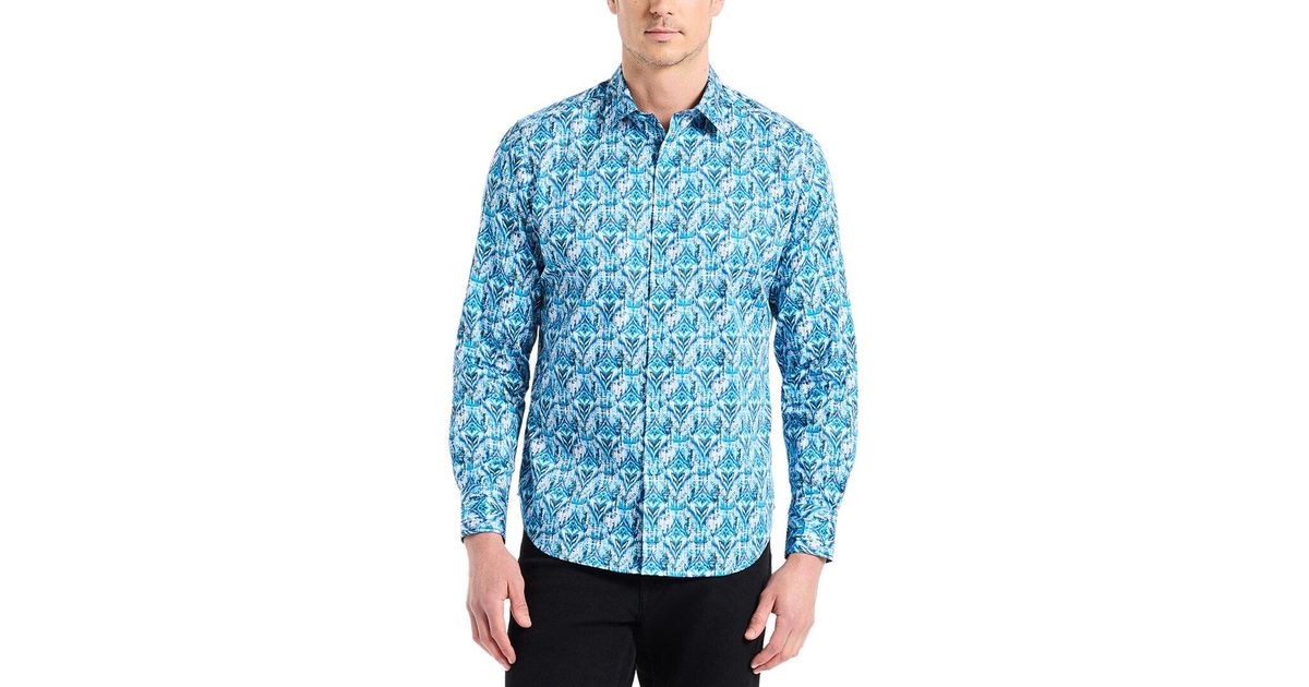 Robert Graham Enzo Woven Shirt in Blue for Men | Lyst