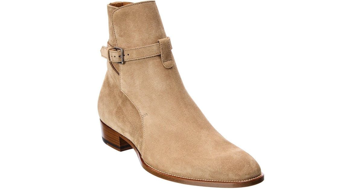 Saint laurent suede jodhpur boots 2025