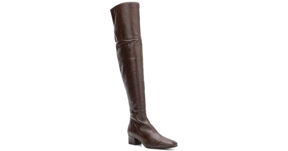Aquatalia Sancia Weatherproof Leather Boot in Brown | Lyst