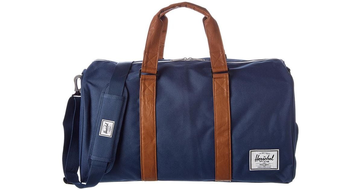 Herschel Supply Co Canvas Novel Travel Bag In Navy Blue Lyst Herschel Supply Co Canvas Novel Travel