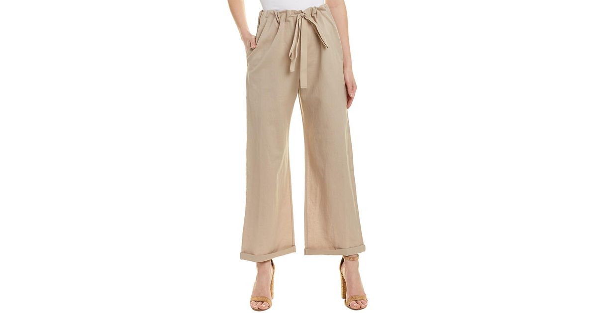 NEXT Linen Drawstring Straight Leg Casual TrousersSALEWas £22