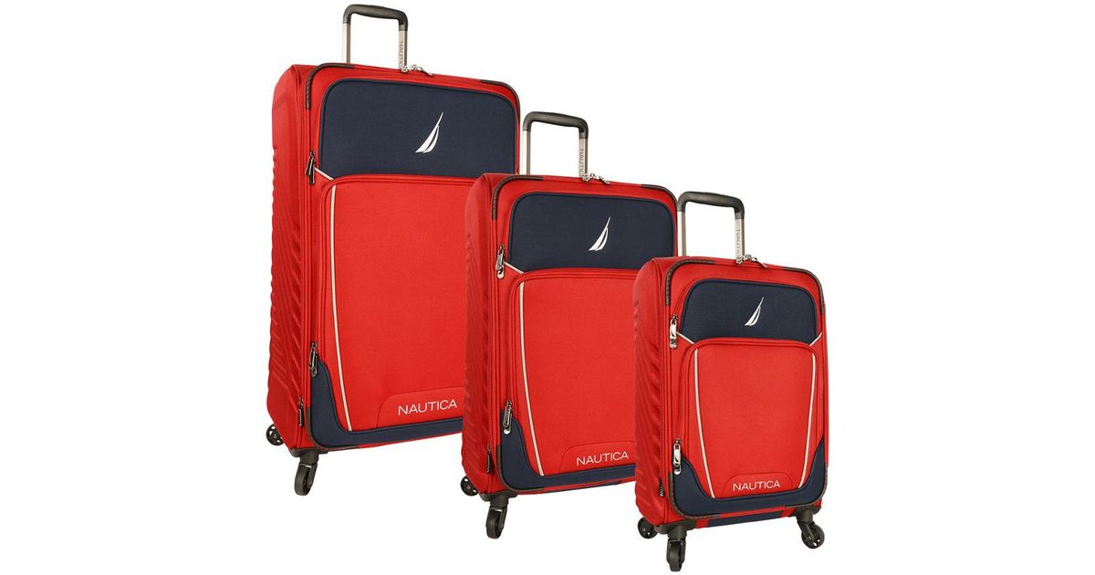 nautica luggage red