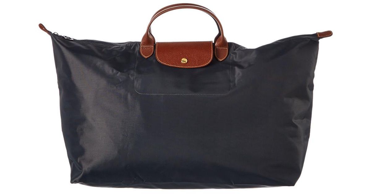 Longchamp Gray Le Pliage Extra Large Nylon Travel Bag