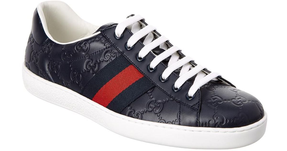 ace gg coated leather sneaker