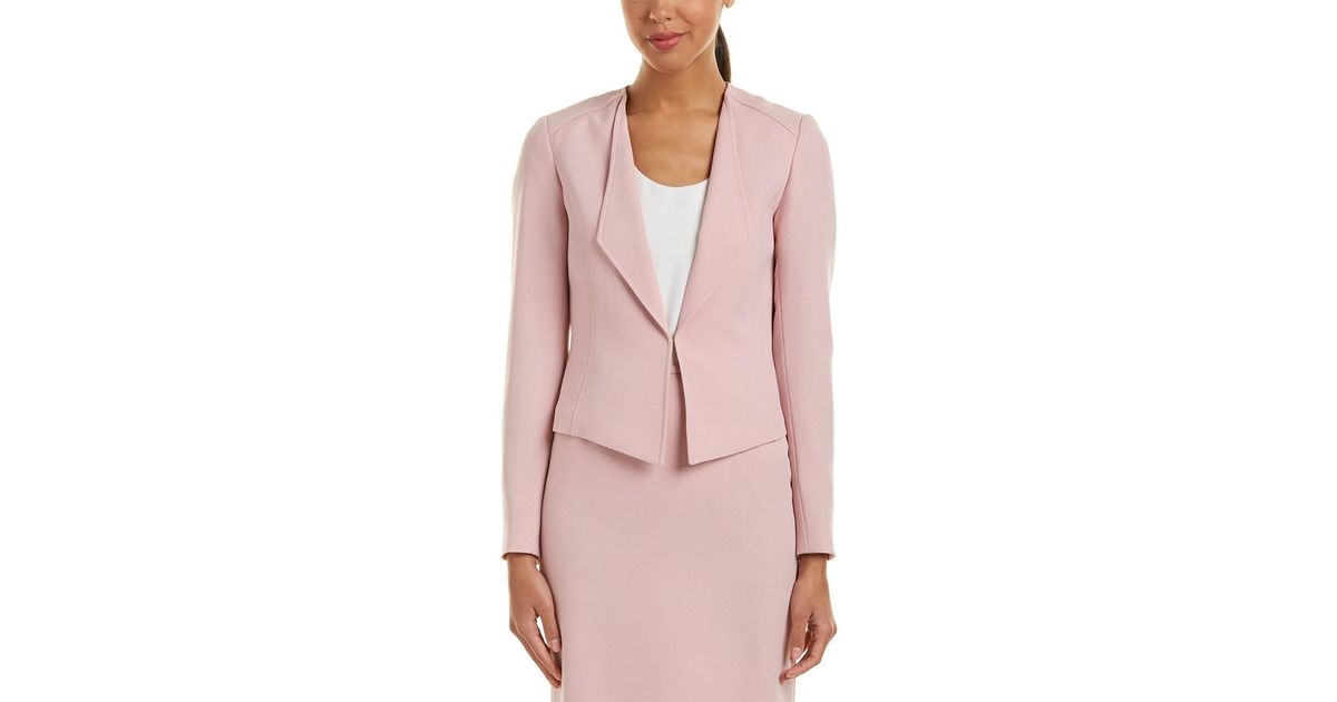 tahari pink jacket