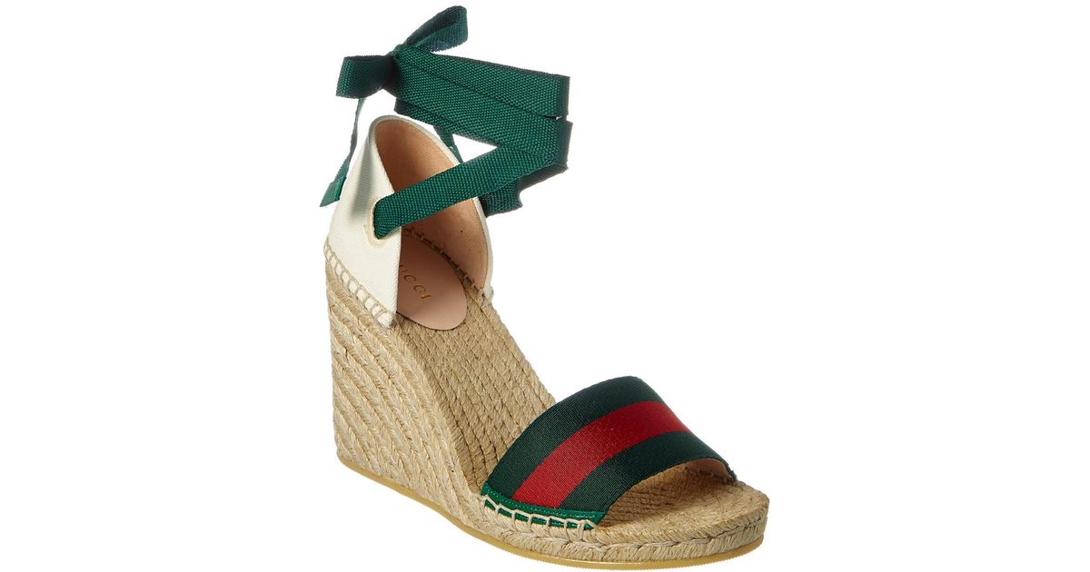 gucci web platform espadrille
