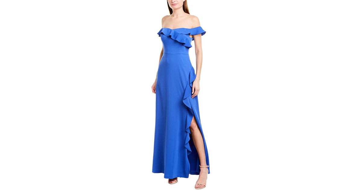 bcbg blue gown
