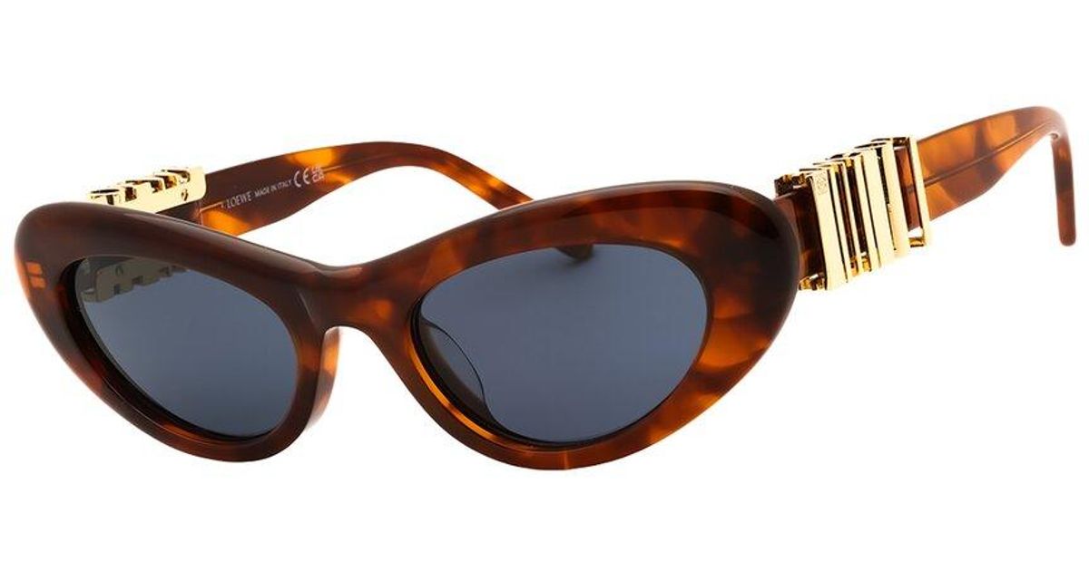 NEW LOEWE SUNGLASSES BROWN WOMEN EYEWEAR LOEWE LW40156U 50E LOEWE LW 40156 U 50E Oval Sunglasses main image 2