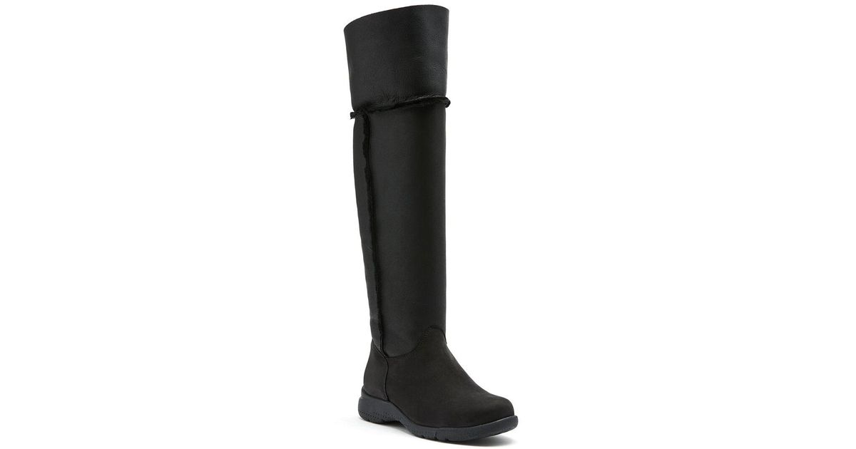 La Canadienne Tami Suede Boot in Black - Lyst