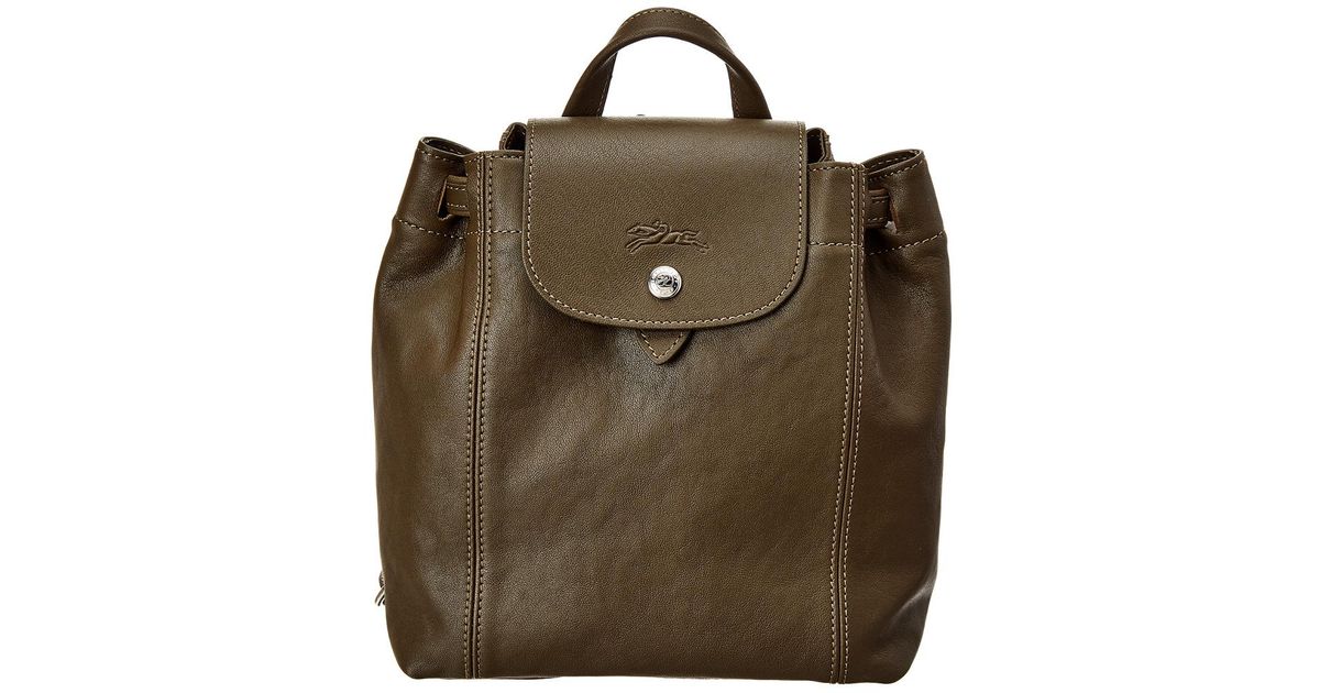 longchamp xs leather backpack