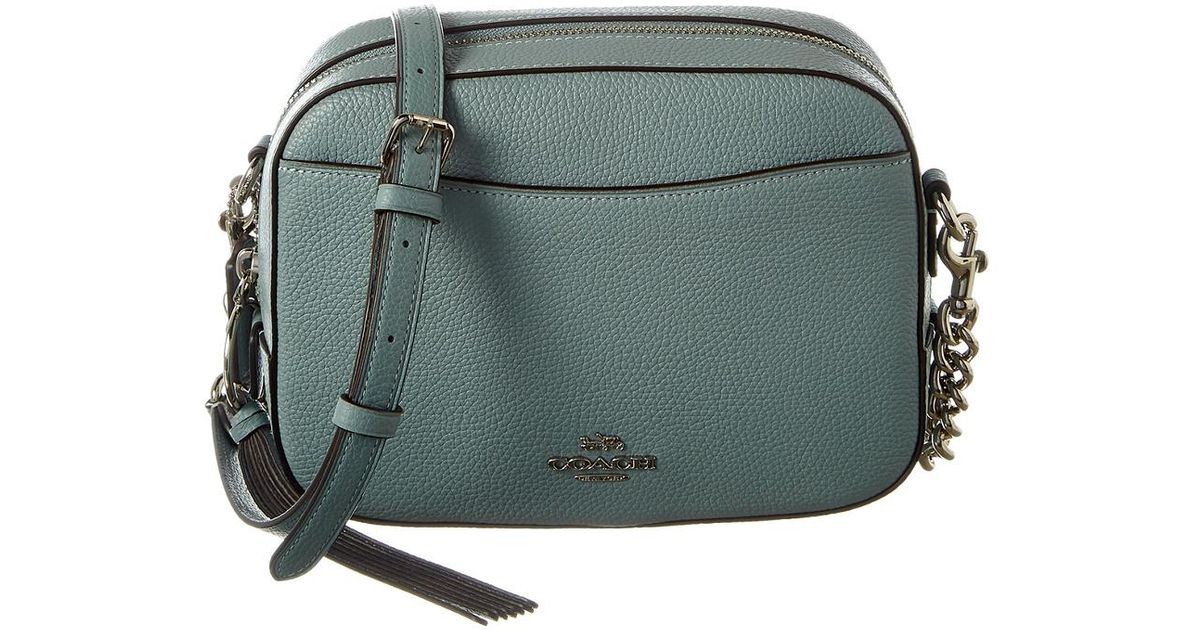 COACH Leather Camera Bag in Green Lyst