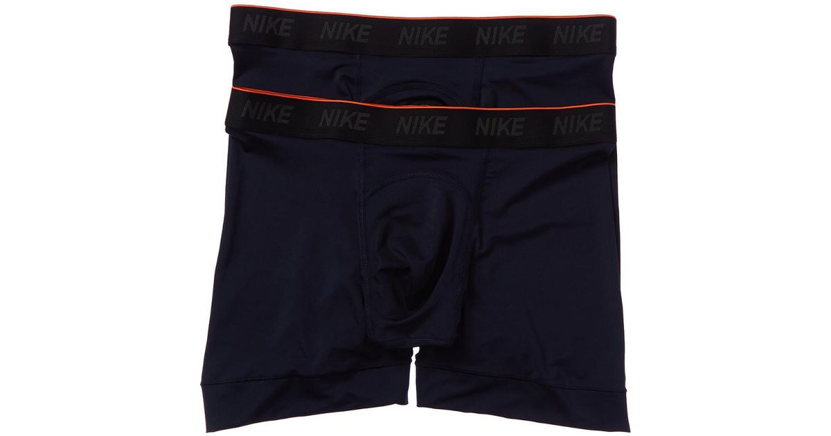 Nike Training Boxer Briefs (2 Pack) (obsidian) - Clearance Sale in Blue ...