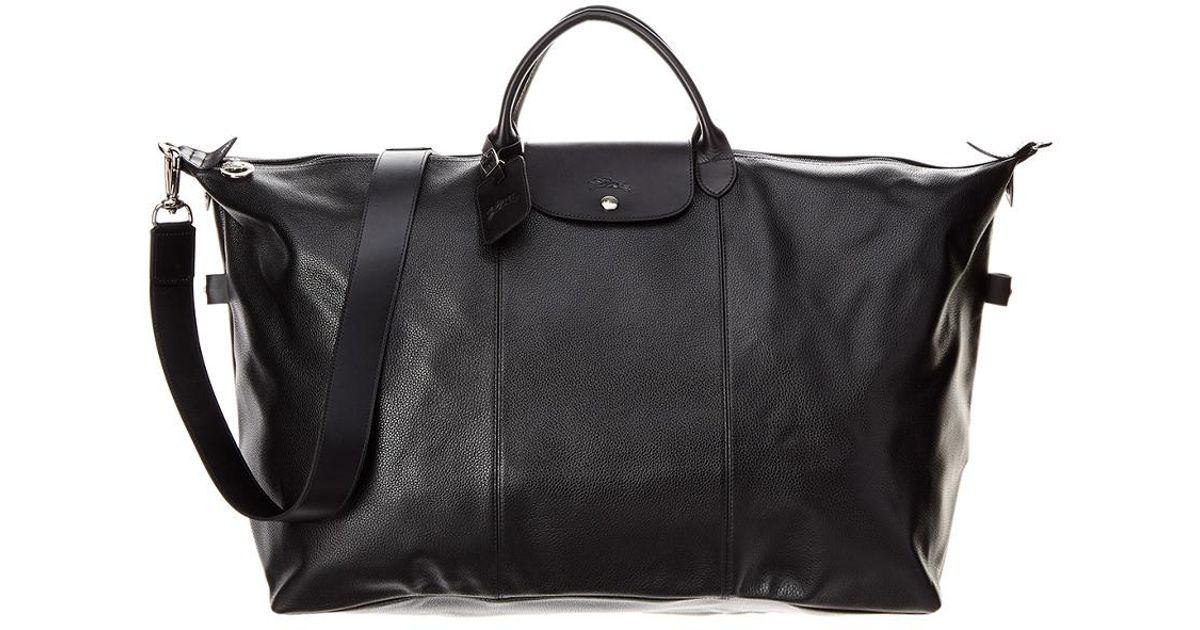 longchamp black travel bag