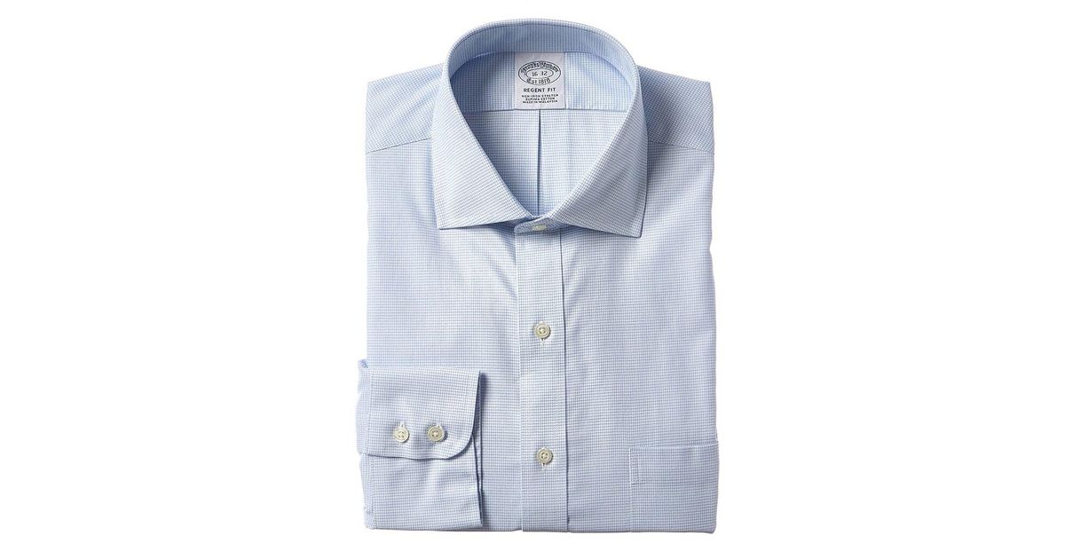 Brooks Brothers Regent Fit Dress Shirt in Blue for Men | Lyst
