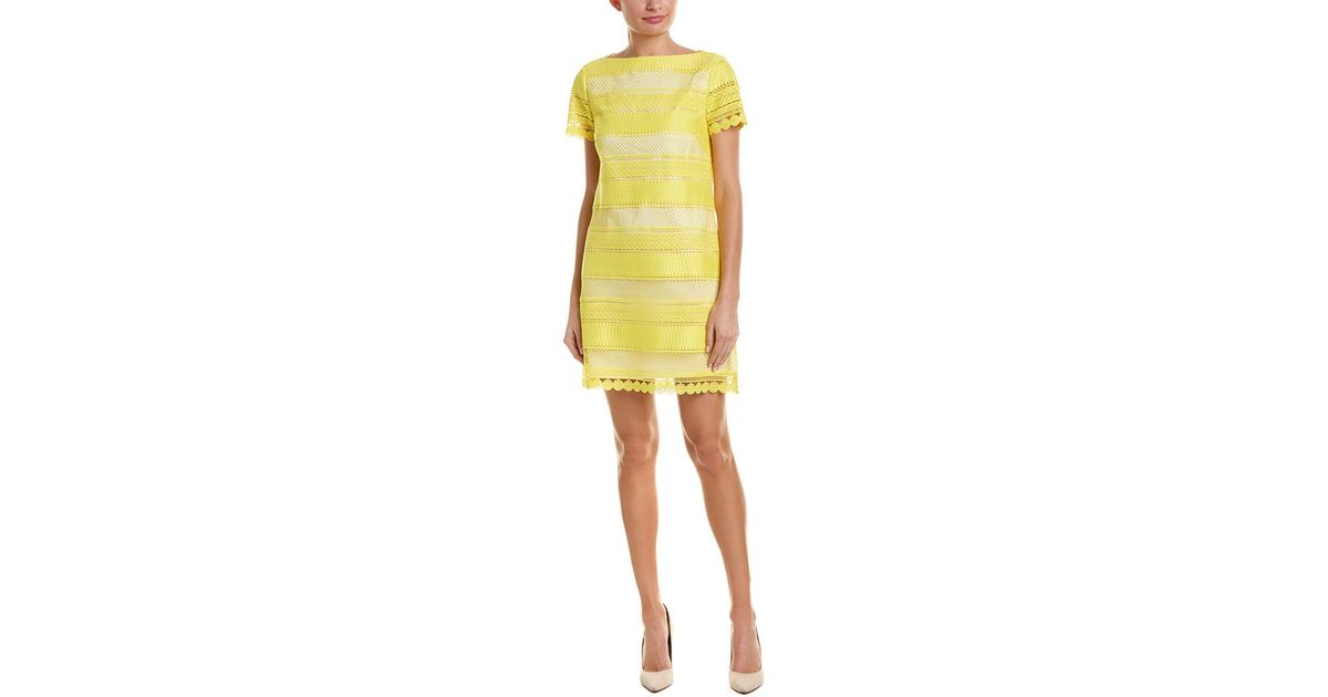 tahari yellow dress