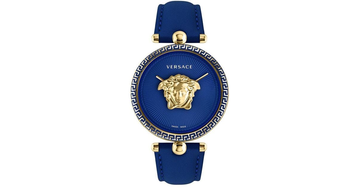 Versace Palazzo Empire Watch in Blue Lyst